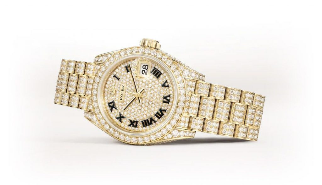 reloj Rolex con diamantes
